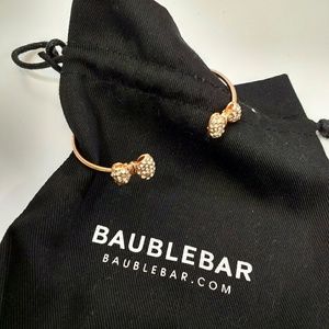 Baublebar Rose gold Bow  Bangle